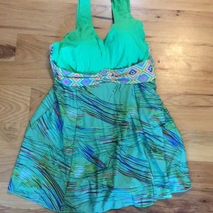 Green swim dress